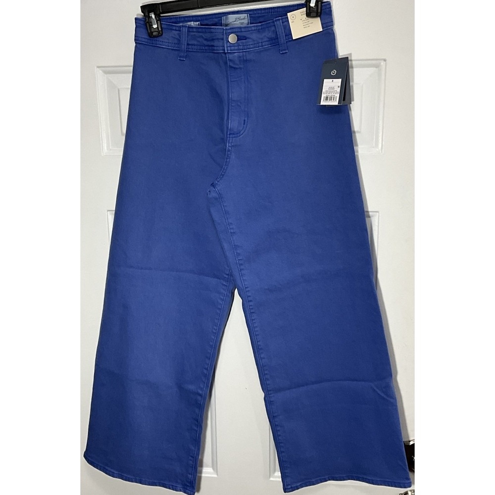 Universal Thread Sailor Wide Leg High Rise Relaxed Baby Blue Denim Jeans 8 Reg